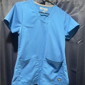 Grey's Anatomy Classic Blue Scrub Top